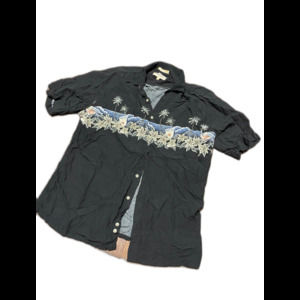 Campia Moda Men’s Beach Palm Tree Shirt Size L